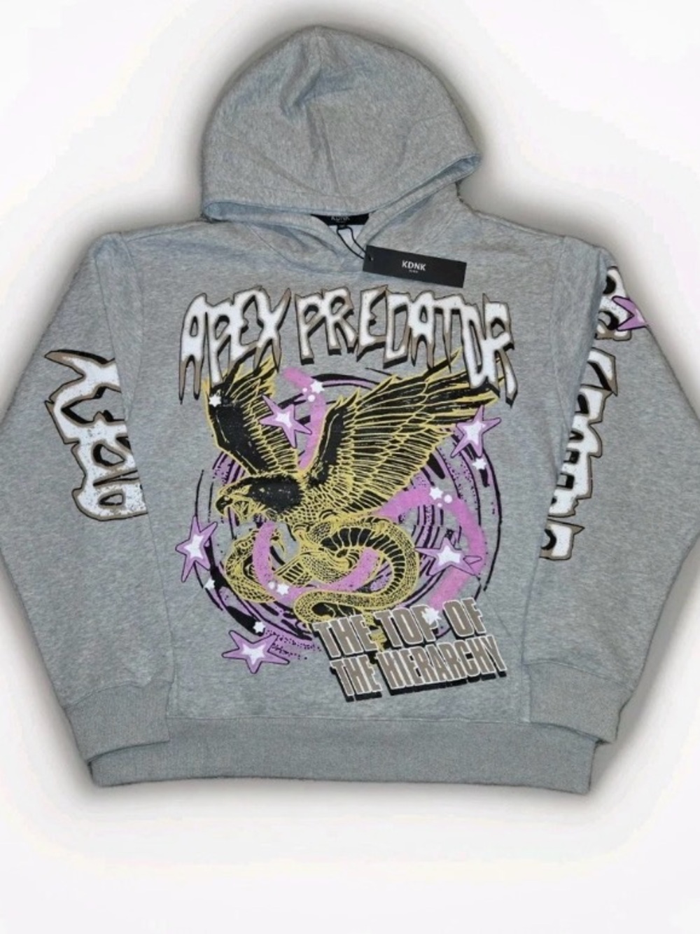 KDNK APEX hoodie Grey XL NWT